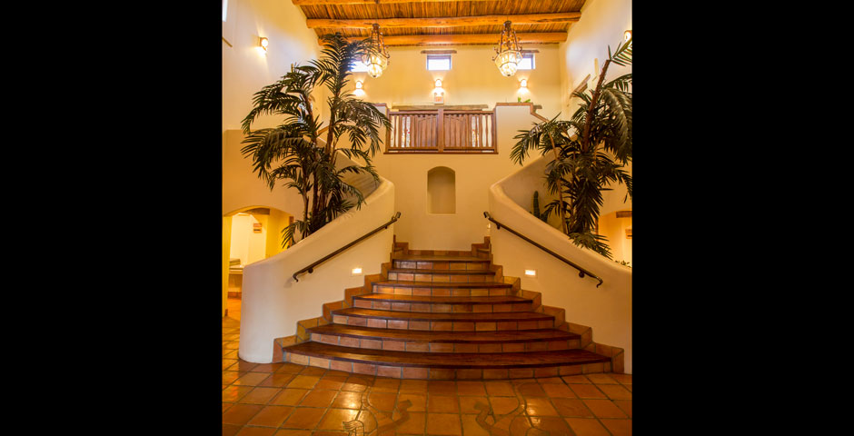 staircase inside Tanque Verde Ranch