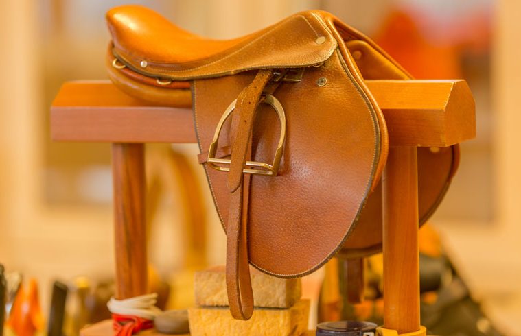 hermes leather horse