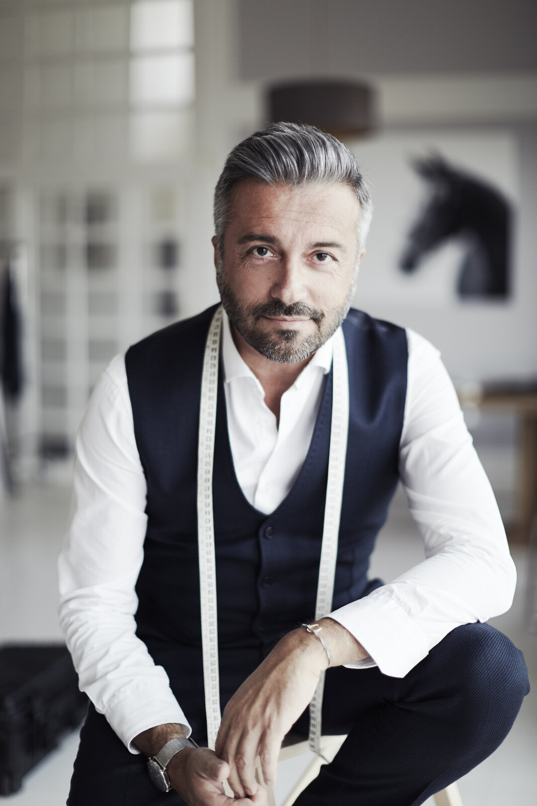 Alessandro Albanese, master tailor of custom equestrian riding coats