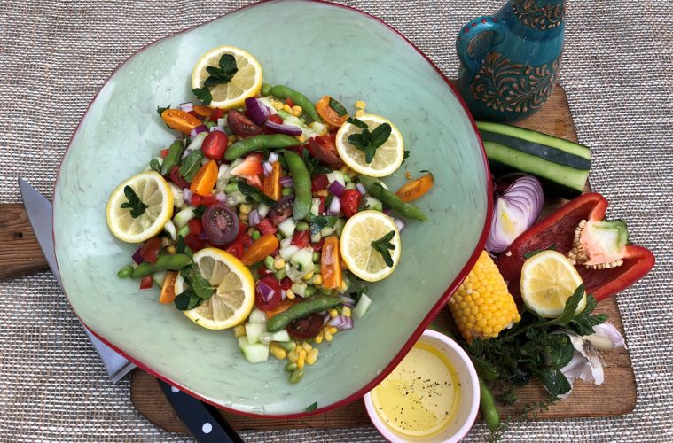 Edamame Succotash Salad Equestrian Living