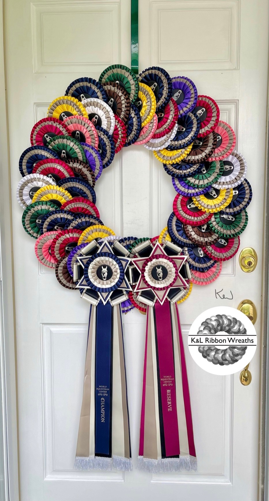 horse show ribbon wreaths