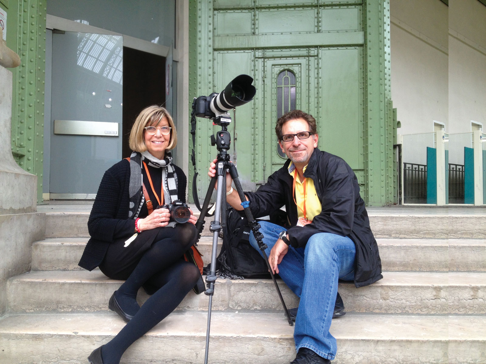 Stephanie Peters and George Kamper at Saut Hermès, Paris
