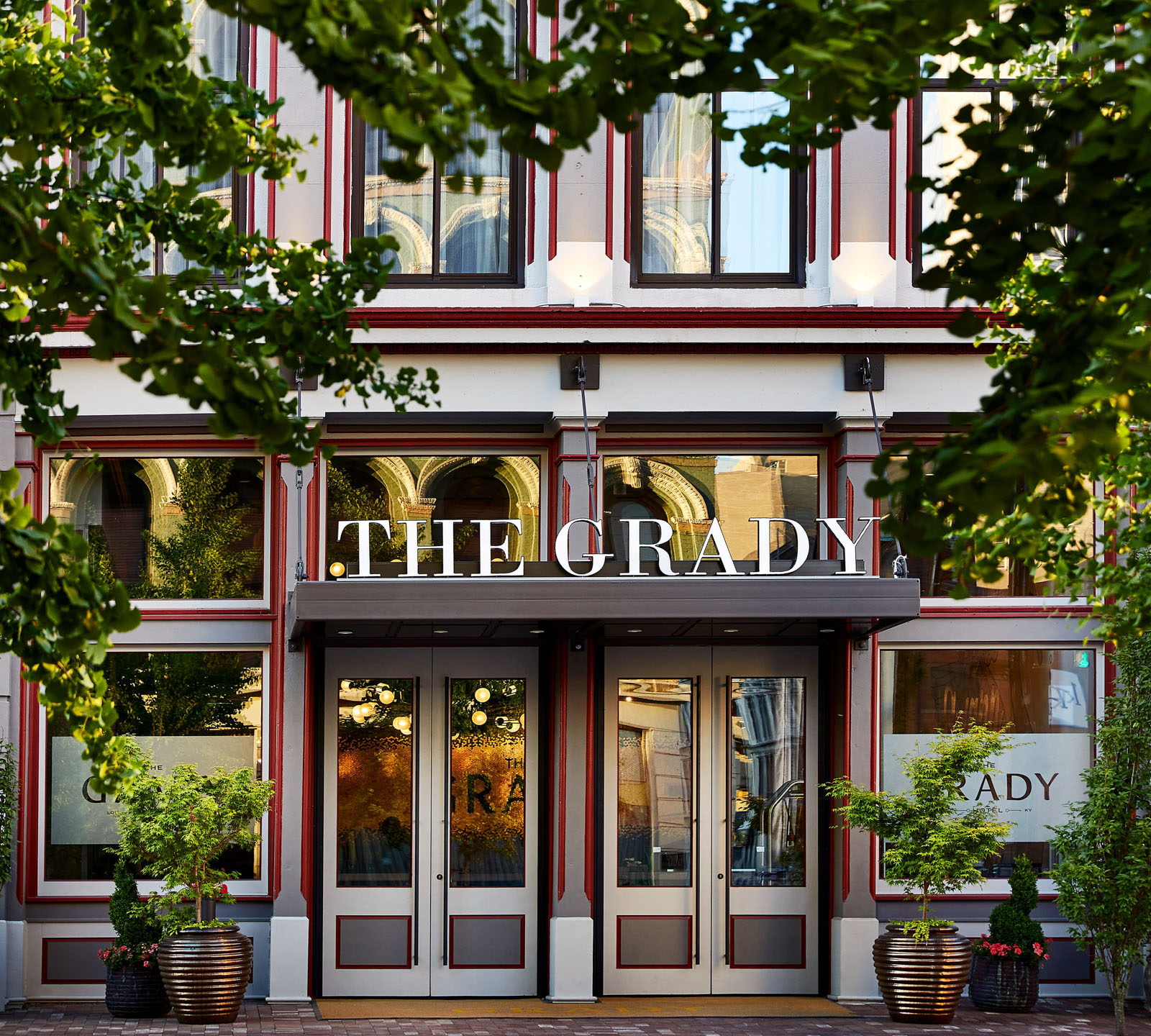 The Grady hotel exterior in Louisville, Kentucky