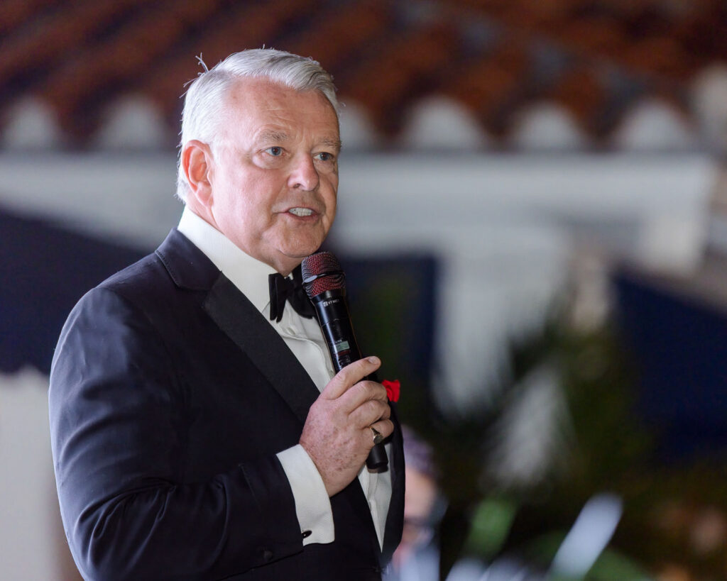 Award-winning singer Richard Shelton performing at the Polo for a Purpose gala